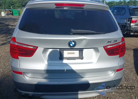 2013 BMW X3 xDrive28I z USA, uszkodzony, nr VIN 5UXWX9C5XD0A17753